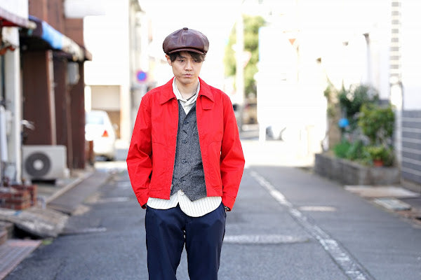 Dapper's (ダッパーズ)　レザーキャスケット　1669　"40’s Style Classic Horsehide Leather Casquette"　ブラウン