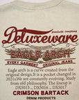 DELUXEWARE (デラックスウエア)　半袖Tシャツ　BRGX-22D　"EAGLE ARCH"　オイルベージュ