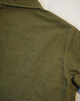 BUZZ RICKSON'S (バズリクソンズ)　ユーティリティーコート　BR15123　"U.S.M.C. M-1944 HERRINGBONE UTILITY JACKET"　オリーブ