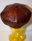 Dapper's (ダッパーズ)　レザーキャスケット　1515　"40’s Style Classic Horsehide Leather Casquette"　ブラウン