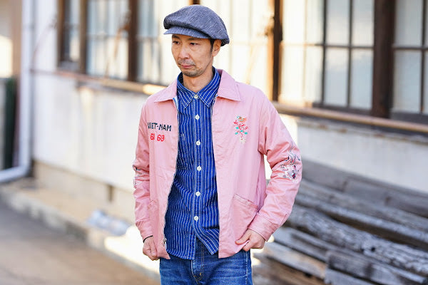 UES (ウエス)　ウォバッシュワークシャツ　500954　インディゴ・ワンウォッシュ