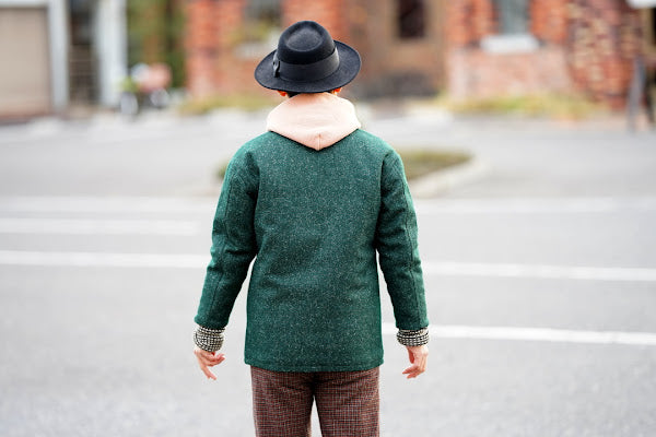 Dapper's (ダッパーズ)　クラシカルワイドブリムハット　1221　"Classic Rabbit Fur Hat"　ブラック