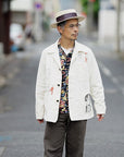 SUGAR CANE (シュガーケーン)　9oz.ツイル・ワークコート　SC15506　"1920's CARTOON WORK COAT"　ナチュラル・ワンウォッシュ