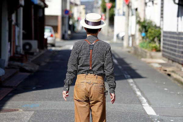JELADO (ジェラード)　長袖ワークシャツ　AG81121　"Ellis (エリス)"　ブラックウォバッシュ