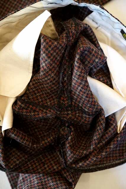 Dapper's (ダッパーズ)　ハイバックトラウザース　1600　"Classical Narrow Trousers Type Hi-Back"　ブリック/ブラック・クラシックチェック