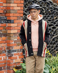 Dapper's (ダッパーズ)　レザーキャスケット　1669　"40’s Style Classic Horsehide Leather Casquette"　R.ブラック (ブラウンベース)