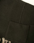 DELUXEWARE (デラックスウエア)　長袖サーマルTシャツ　MILC-04　"DELUXE"　ブラック