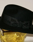 Dapper's (ダッパーズ)　クラシカルワイドブリムハット　1221　"Classic Rabbit Fur Hat"　ブラック
