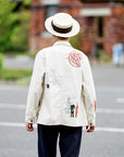 SUGAR CANE (シュガーケーン)　9oz.ツイル・ワークコート　SC15506　"1920's CARTOON WORK COAT"　ナチュラル・ワンウォッシュ