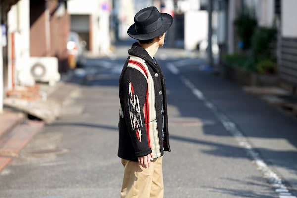 Dapper's (ダッパーズ)　クラシカルワイドブリムハット　1221　"Classic Rabbit Fur Hat"　ブラック