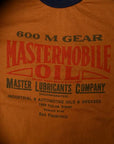DELUXEWARE (デラックスウエア)　半袖Tシャツ　6902　"MASTER OIL"　ゴールド×D.パープル