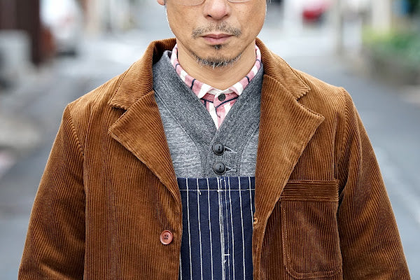 HEAD LIGHT (ヘッドライト)　ストライプデニム・オーバーオール　HD42498　"SPECIAL WOVEN STRIPE DENIM LOW BACK OVERALLS"　ワンウォッシュ