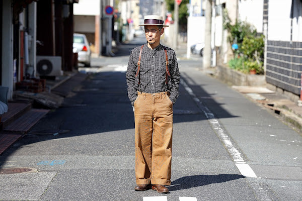 JELADO (ジェラード)　長袖ワークシャツ　AG81121　"Ellis (エリス)"　ブラックウォバッシュ