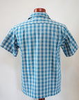 SUN SURF Special Edition (サンサーフ・スペシャルエディション)　半袖パラカシャツ　SS39127　"WATUMULL'S PALAKA CHECK SHIRT"　ブルー