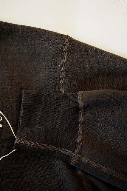 BUZZ RICKSON'S (バズリクソンズ) × PEANUTS (ピーナッツ)　セットイン・クルーネックスウェット　BR69274　"U.S.NAVY"　ブラック