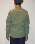 TCB (ティーシービー)　ワークシャツ　"Catlight Shirts"　コバート・グリーンシャンブレー