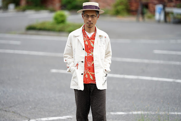 SUGAR CANE (シュガーケーン)　9oz.ツイル・ワークコート　SC15506　"1920's CARTOON WORK COAT"　ナチュラル・ワンウォッシュ