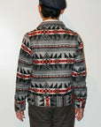 Dapper's (ダッパーズ)　ブランケットジャケット　1366　"Native Pattern Blanket A-1 Style Jacket"　ライトグレー/ブラック