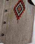 DELUXEWARE (デラックスウエア)　ウールブランケットベスト　D-22　"NATIVE VEST"　グレー