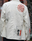 SUGAR CANE (シュガーケーン)　9oz.ツイル・ワークコート　SC15506　"1920's CARTOON WORK COAT"　ナチュラル・ワンウォッシュ