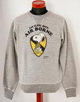 BUZZ RICKSON'S (バズリクソンズ) × PEANUTS (ピーナッツ)　セットイン・クルーネックスウェット　BR69273　"AIR BORNE"　H.グレー