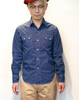 JELADO (ジェラード)　長袖ウエスタンシャツ　JP71104　"Round up shirt (ラウンドアップシャツ)"　オールドネイビー