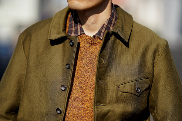 The 2 Monkeys (ザ・トゥーモンキーズ)　クラシカル・フレンチジャケット　TM73436　"Voyager Coat (ヴォイジャーコート)"　オリーブカーキ