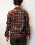 DALEE'S (ダリーズ)　長袖オープンカラーシャツ　"WALES CHECK (ウェールズチェック)"　...30s Wales Check Shirt　ワイン