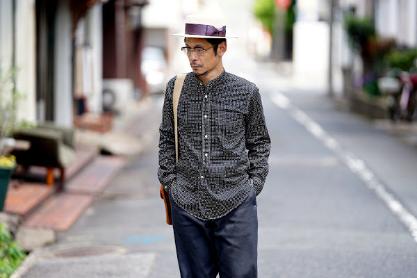 JELADO (ジェラード)　長袖ワークシャツ　AG81121　"Ellis (エリス)"　ブラックウォバッシュ