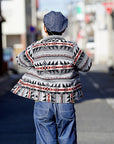 Dapper's (ダッパーズ)　ブランケットジャケット　1366　"Native Pattern Blanket A-1 Style Jacket"　ライトグレー/ブラック