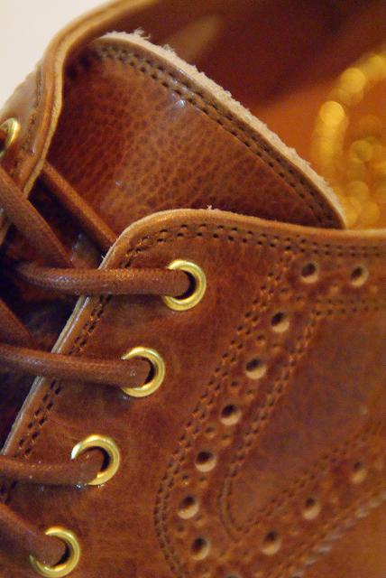 JELADO (ジェラード) "ANTIQUE GARMENTS" × 「RHYTHM FOOTWEAR」　ウィングチップシューズ　JRS-1004　"Harlem"　マスタード