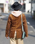 Dapper's (ダッパーズ)　ミニショルダーバッグ　1530　"Horsehide Leather Mini Shoulder Bag"　青碧ブルー