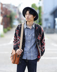 UES (ウエス)　追撚トリプルステッチシャツ　502401　シャンブレー