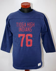 WARE HOUSE (ウエアハウス)　7分袖フットボールTシャツ　4063　"TIOGA HIGH"　ネイビー