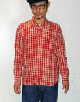 JELADO (ジェラード)　長袖ワークシャツ　JP51104　"Railroader Shirts (レイルローダーシャツ)"　レッド