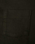DALEE'S (ダリーズ)　6分袖ヘンリーネックTシャツ　"Rail Nit (レイルニット)"　...RAIL ROAD KNIT　ブラック