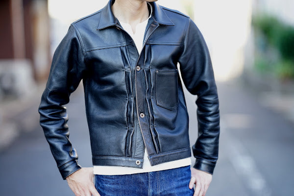 JELADO (ジェラード)　レザージャケット　JP94409　"44 Leather Jacket"　ブラック