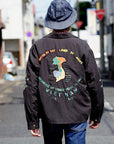 TAILOR TOYO (テーラー東洋)　コットンレーヨン・ベトナムジャケット　TT15395　"VIETNAM MAP (AGING MODEL)"　ブラック