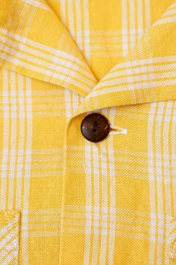 SUN SURF Special Edition (サンサーフ・スペシャルエディション)　半袖パラカシャツ　SS39127　"WATUMULL'S PALAKA CHECK SHIRT"　イエロー